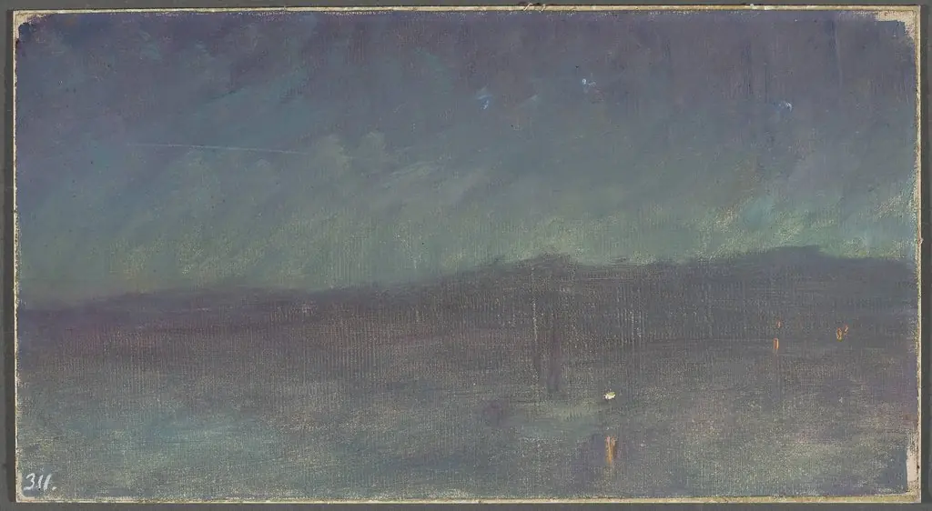 Night on the sea. From the journey to Constantinople