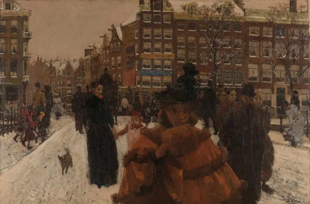 The Singel Bridge at the Paleisstraat in Amsterdam