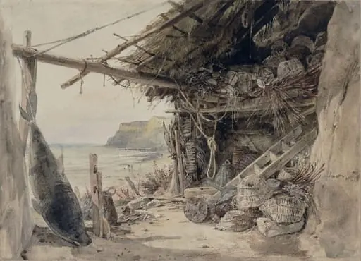 Study for 'Mending the Bait Nets'