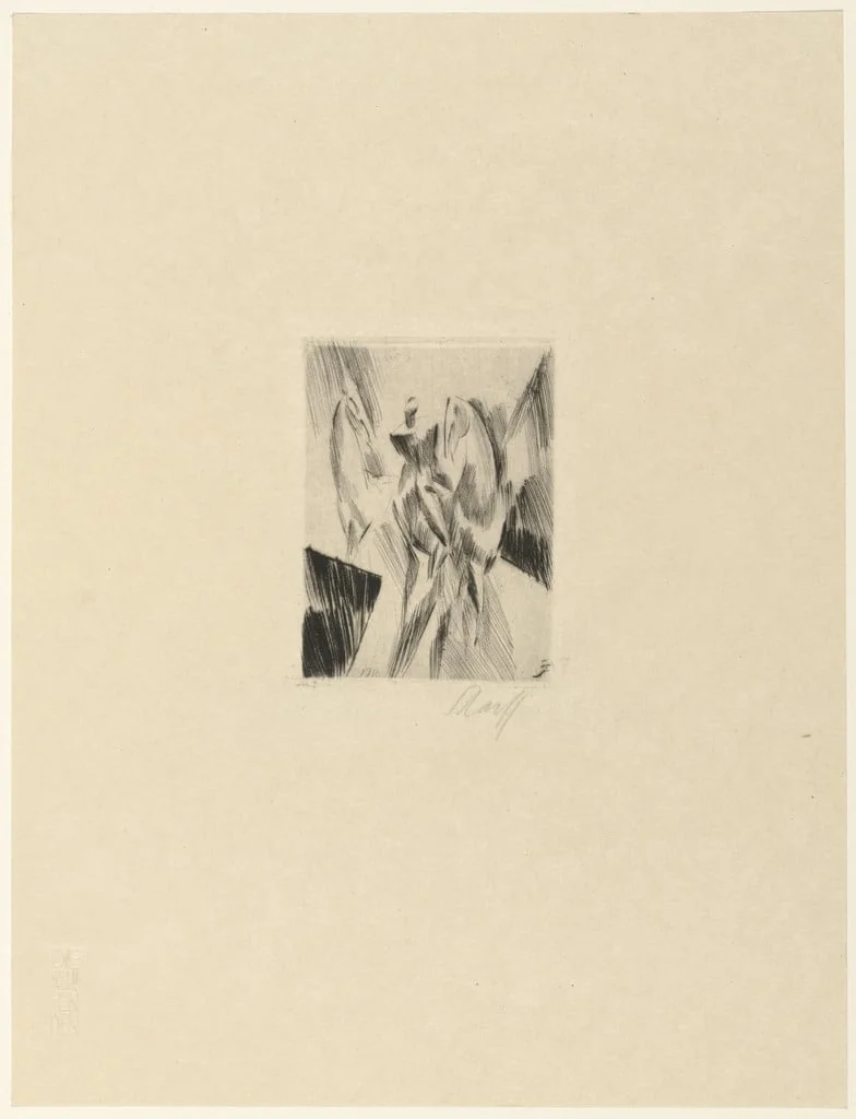Untitled, by Edwin Scharff, ink, 1918