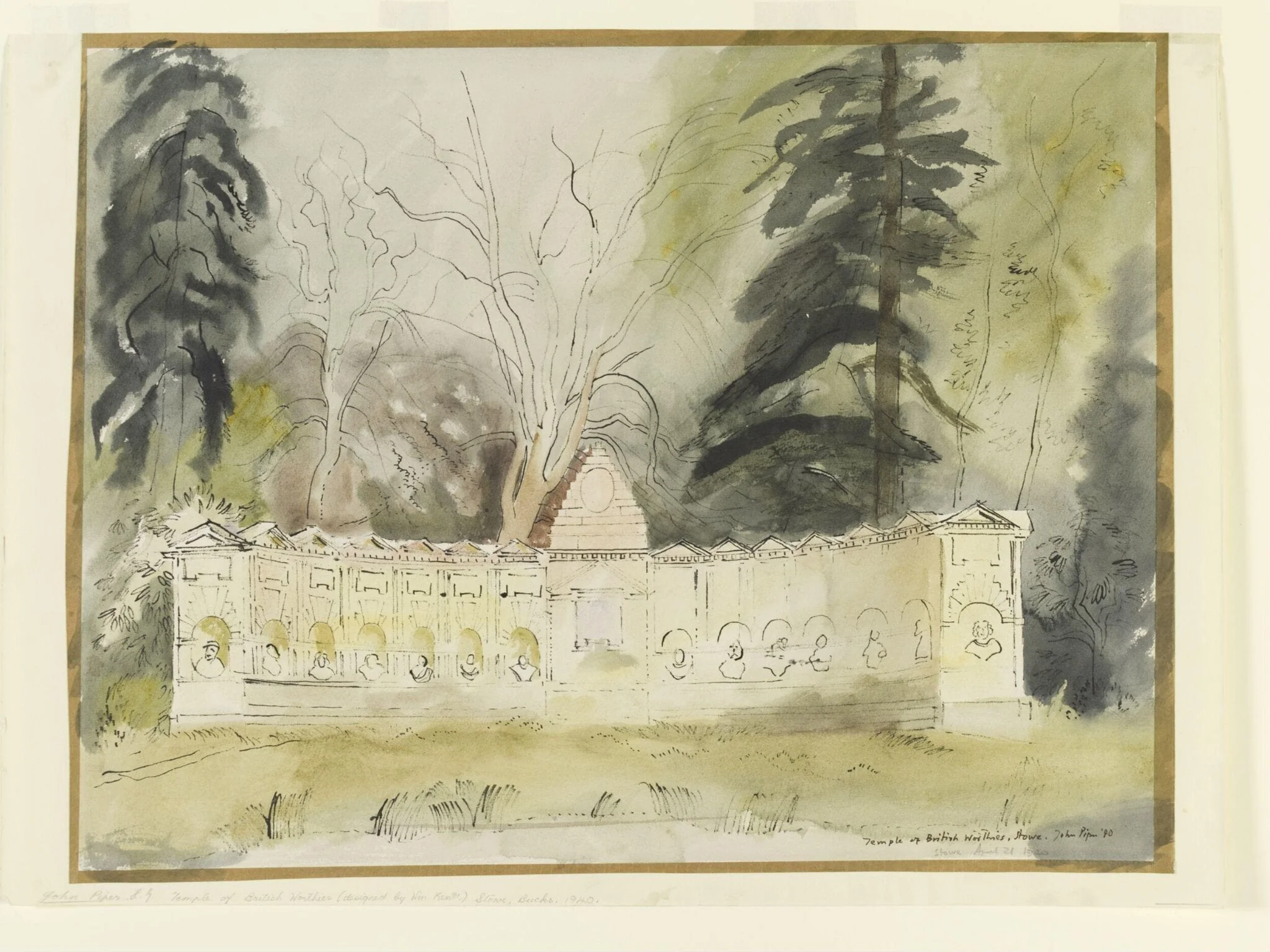 The Temple of British Worthies, Stowe, Gloucestershire