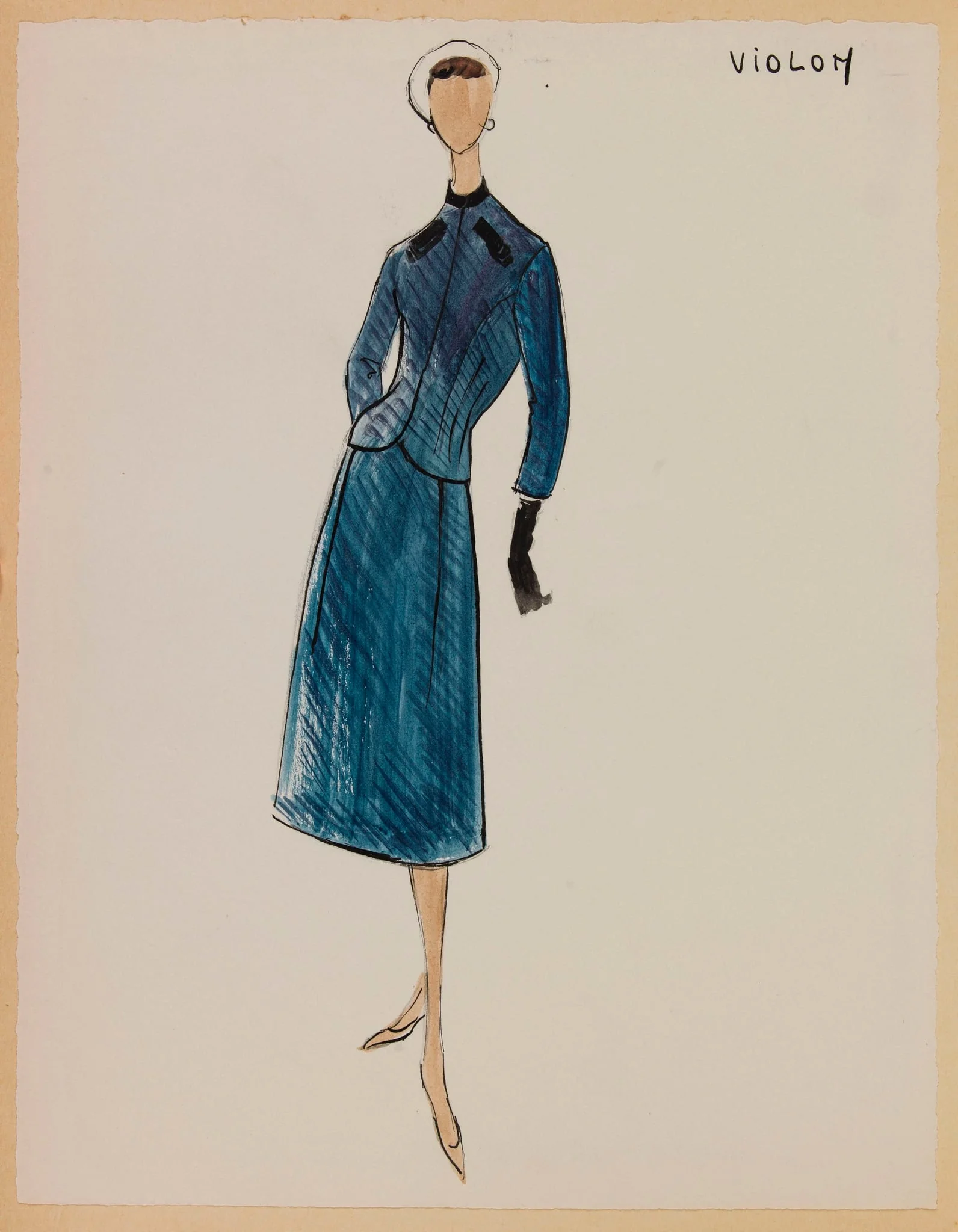 Violon, by Marie-Louise Carven, 1956