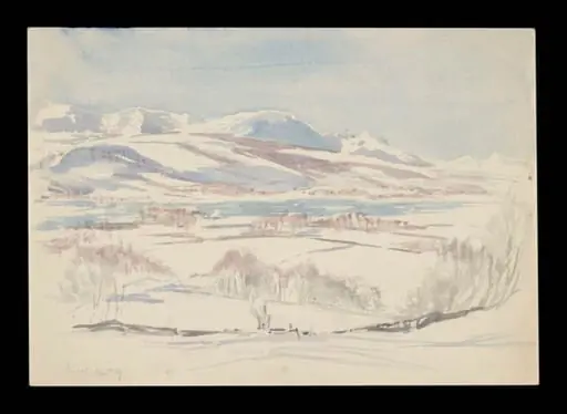 Mountains under snow