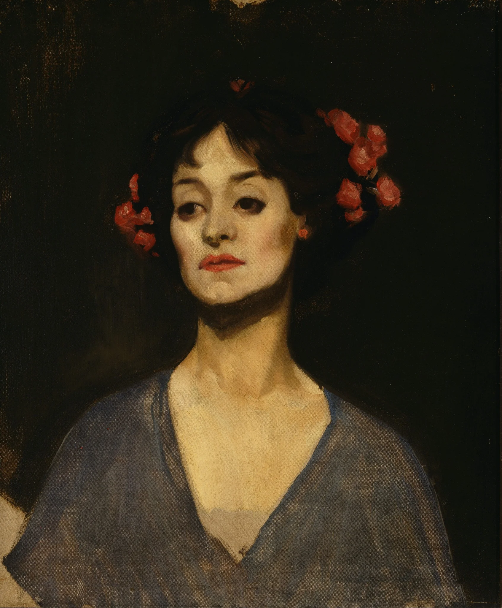 Portrait of a lady (The dancer), by George Washington Lambert, oil, 1911