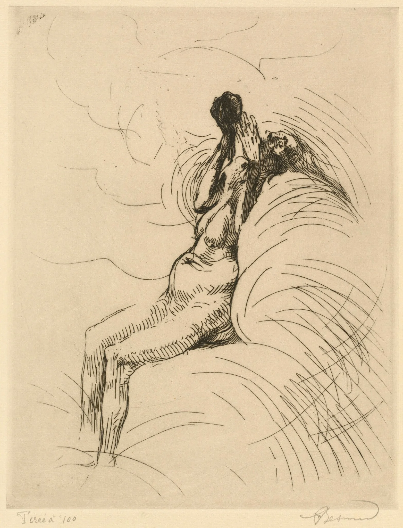 Apotheosis (L'Apothéose), by Paul-Albert Besnard, ink, 1886