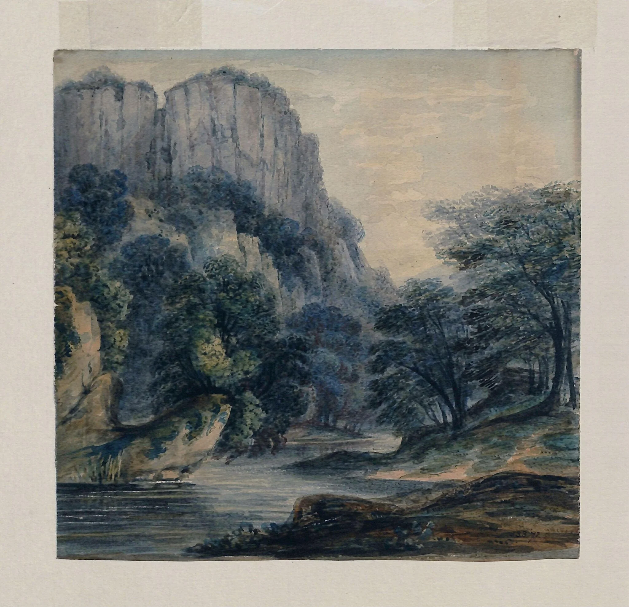 The High Tor, Matlock, by Moses Webster, watercolor, 1815