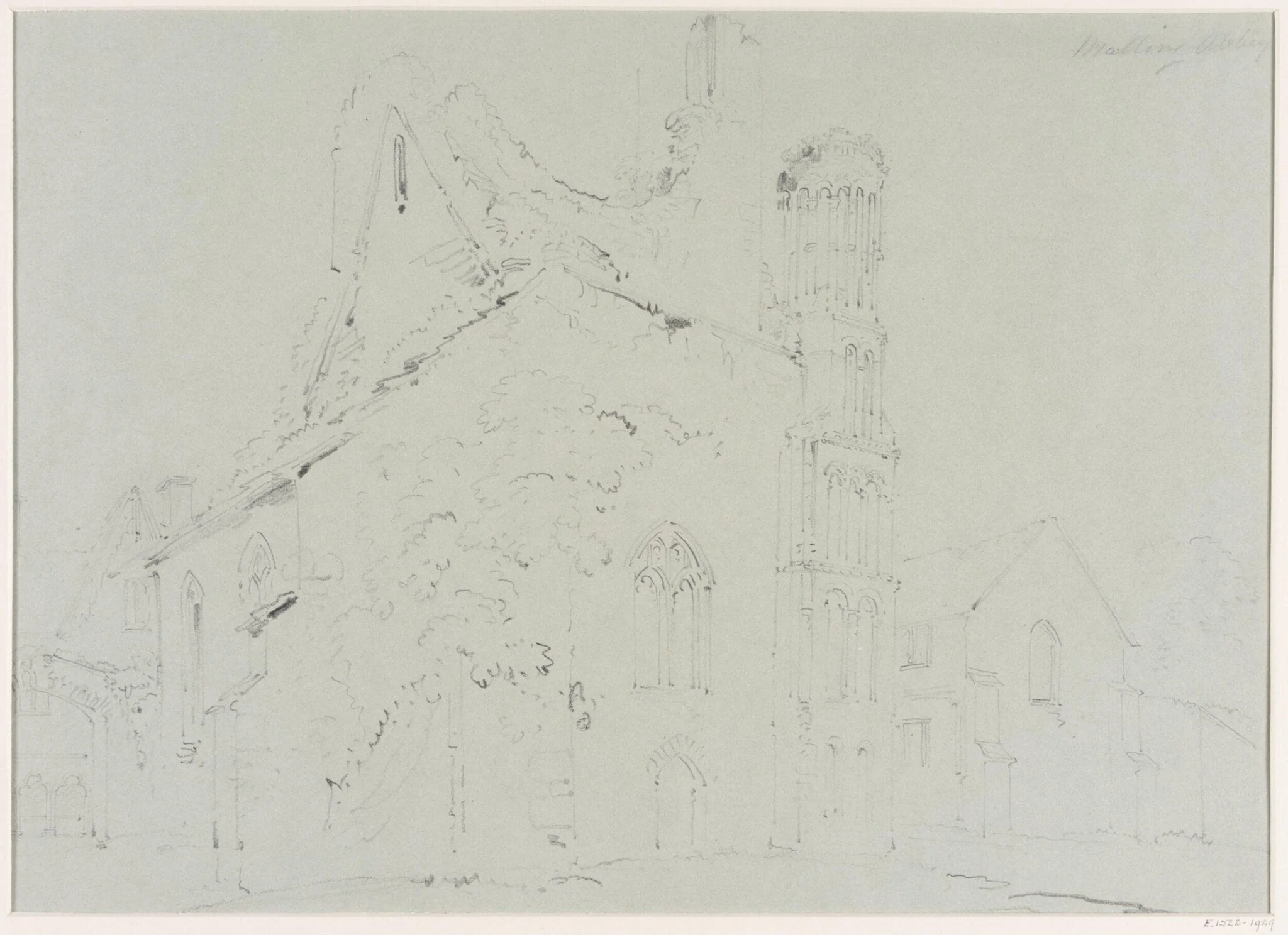Malling Abbey, by William Page, 1816