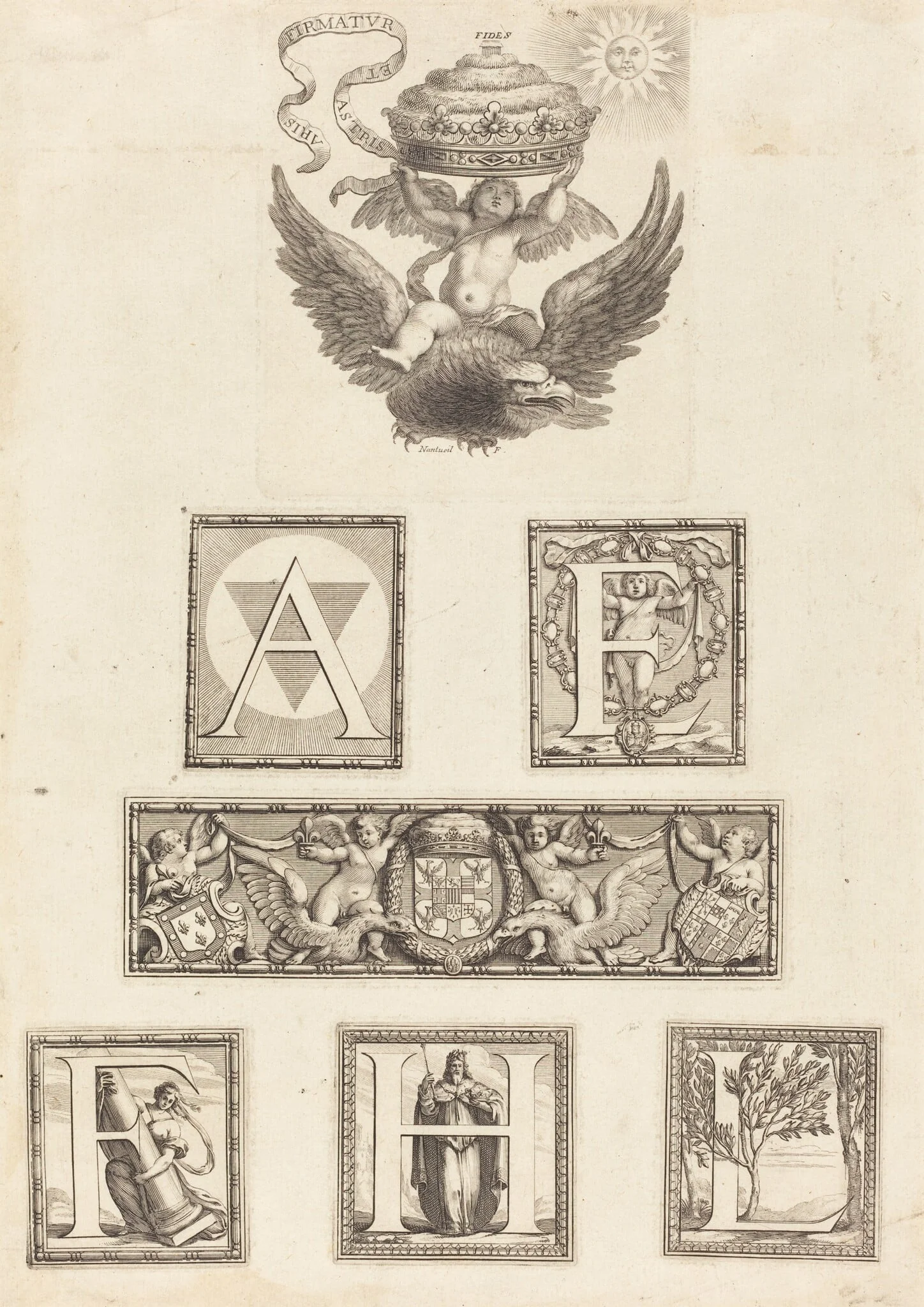 Pendant, by Robert Nanteuil, ink, 1650