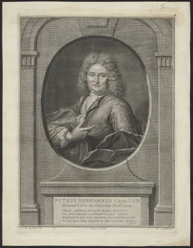 Portrait of Petrus Burmannus, Professor of Humanities
