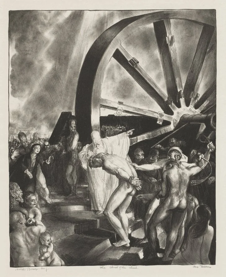 The Christ of the Wheel, by George Bellows, 1923