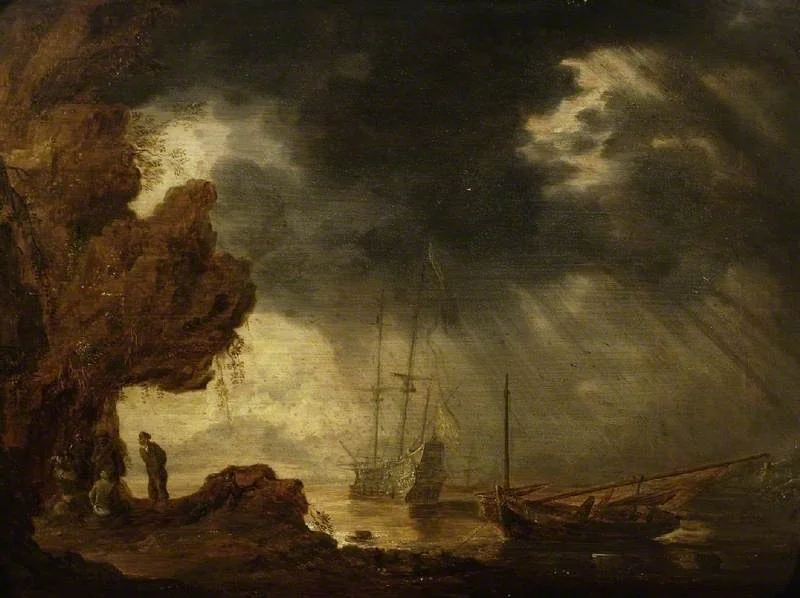 Sea-piece with figures