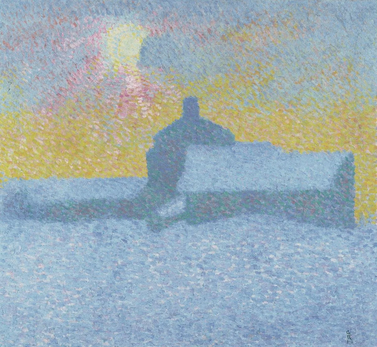 Nebbia, by Giovanni Giacometti, oil, 1910