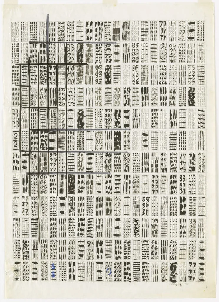 Untitled, by Chryssa (Vardea-Mavromichali), gouache, 1959
