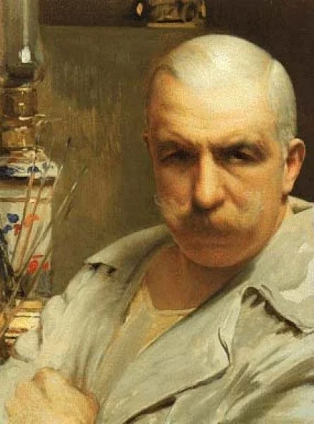 Self-portrait, by Vittorio Matteo Corcos, oil, 1913