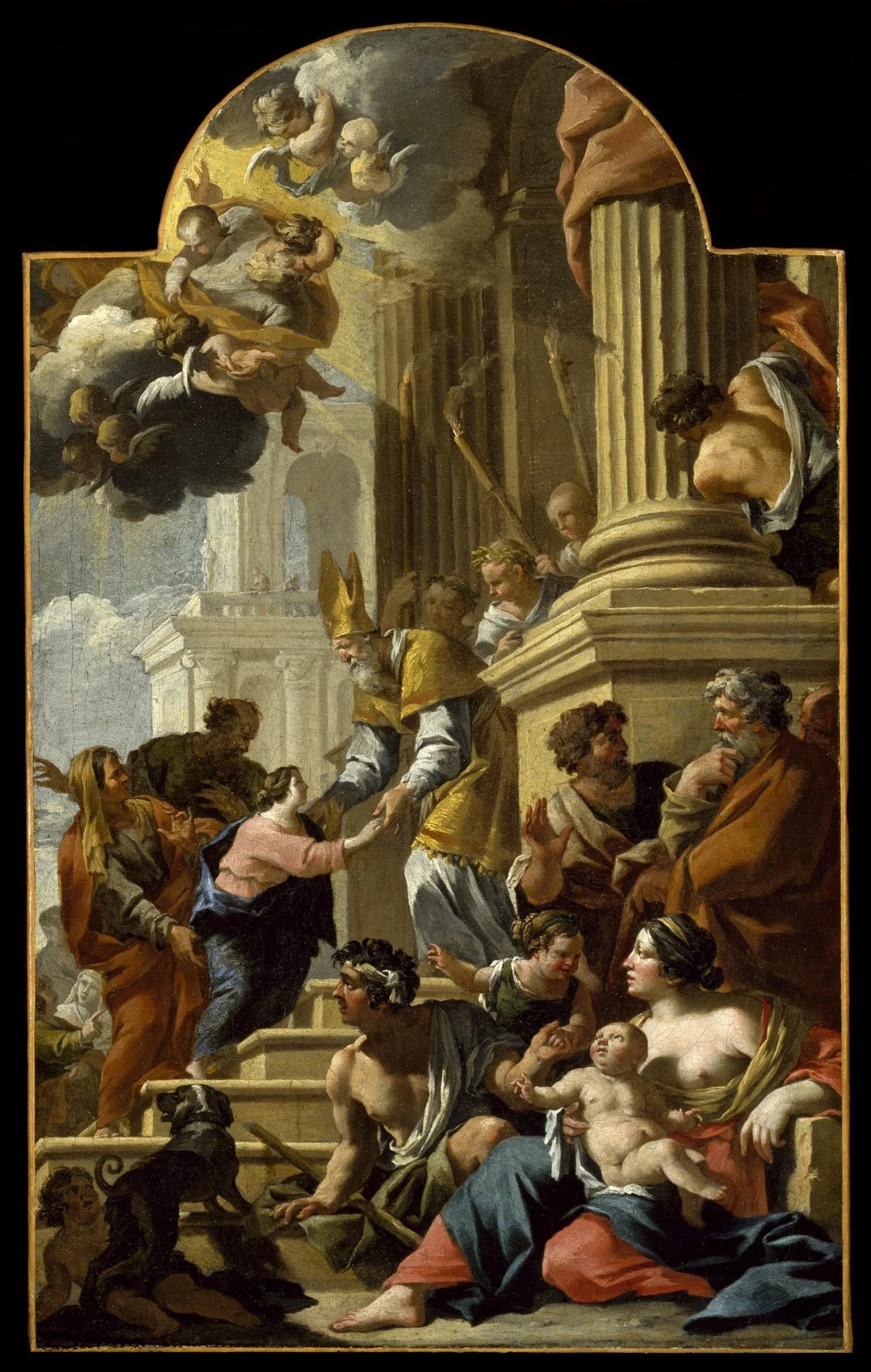 The Presentation of the Virgin in the Temple, by Nicolas Chaperon, oil, 1639