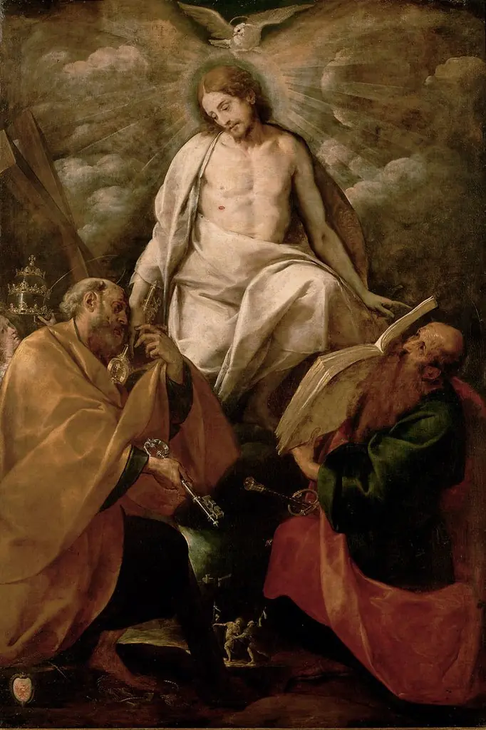 Christ appears to the apostles Peter and Paul