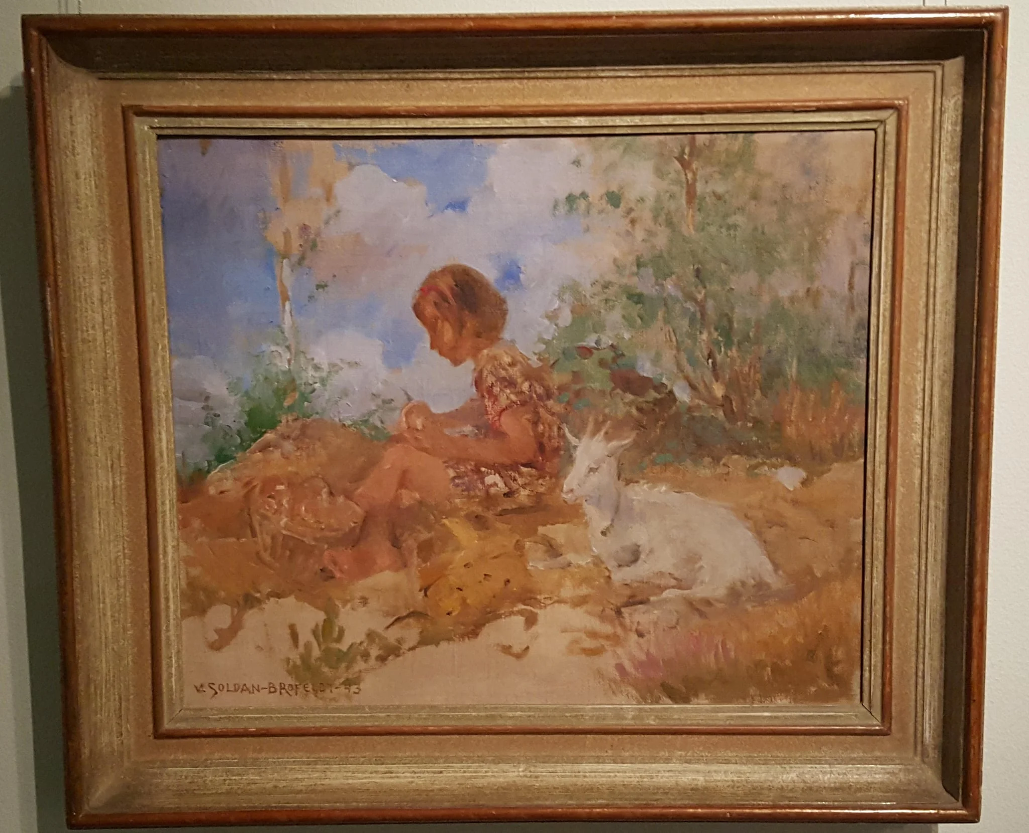 Kutju ja vuohi, by Venny Soldan-Brofeldt, 1913