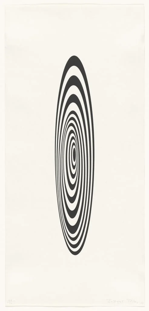 Untitled, by Bridget Riley, ink, 1964