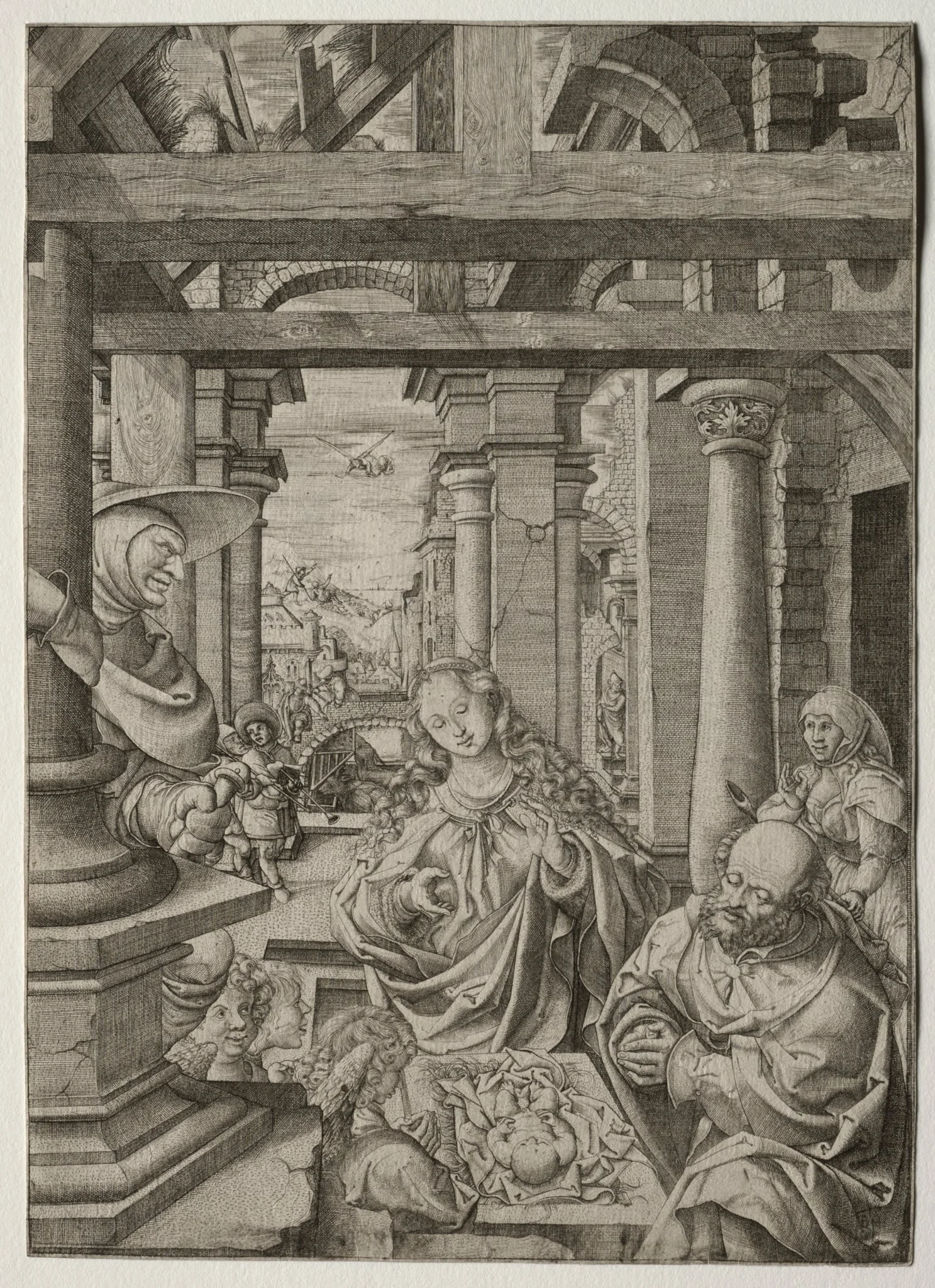 Adoration of the Shepherd, by Frans Crabbe van Esplegem, 1524