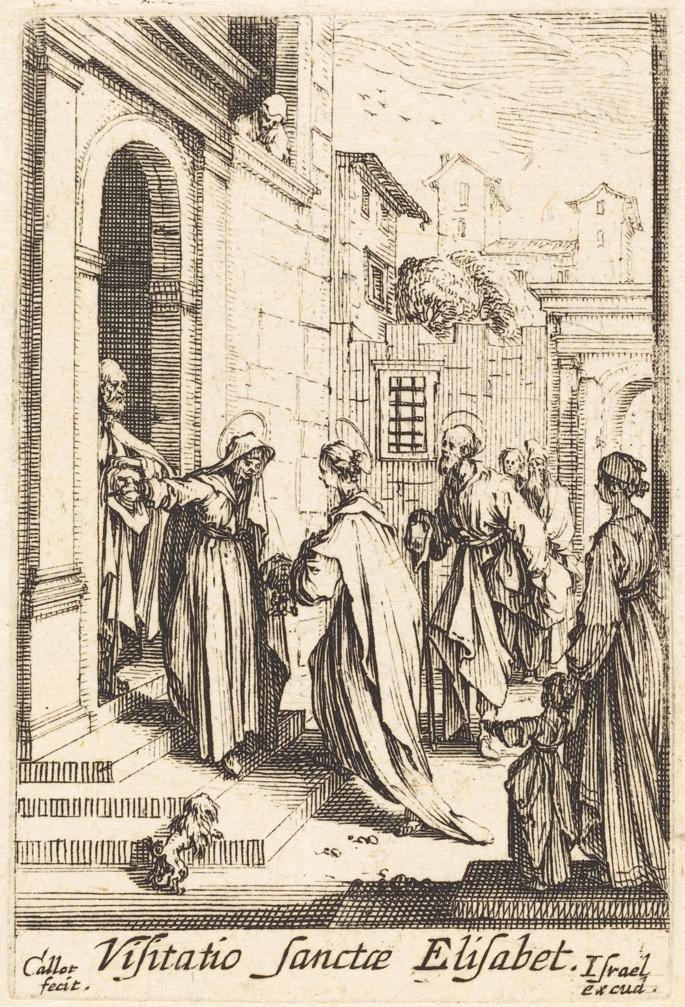 The Visitation, by Jacques Callot, ink, 1634