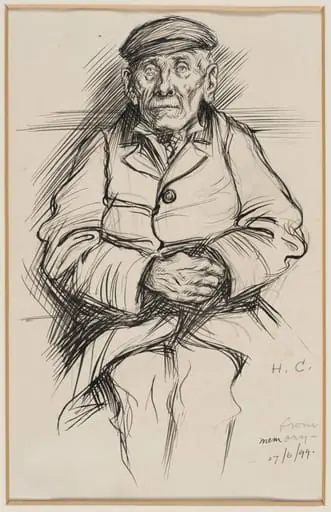 Old man wearing an overcoat and cap