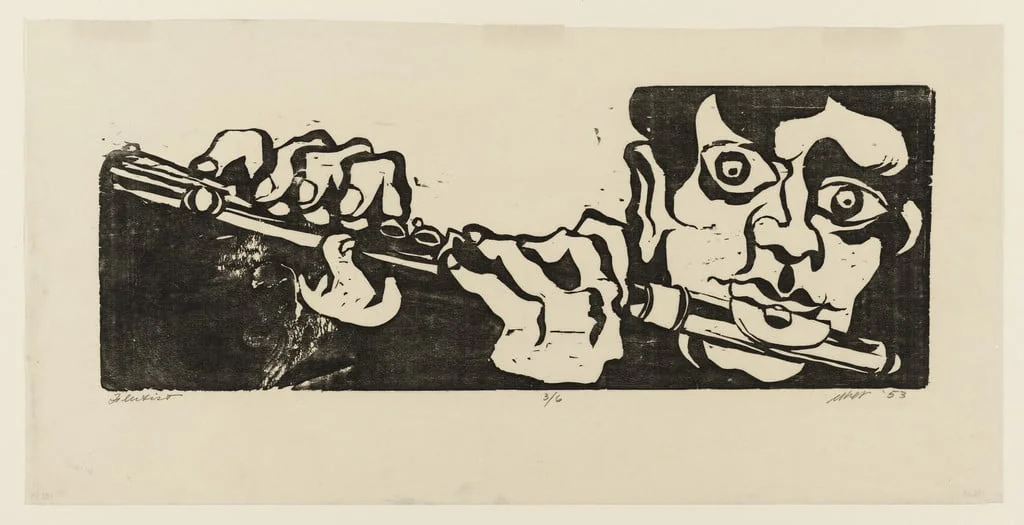 Untitled, by Robert Emmett Müller, ink, 1953