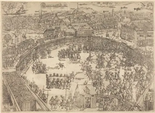 The Tournament Place in the City of Zwickau