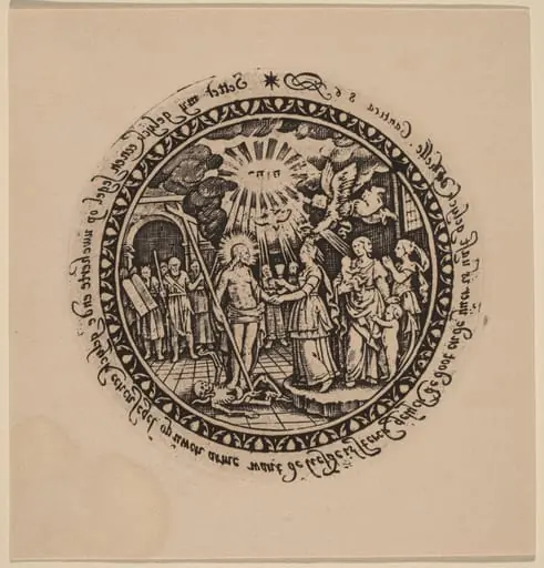Triumphant Christ with Prophets and Saints