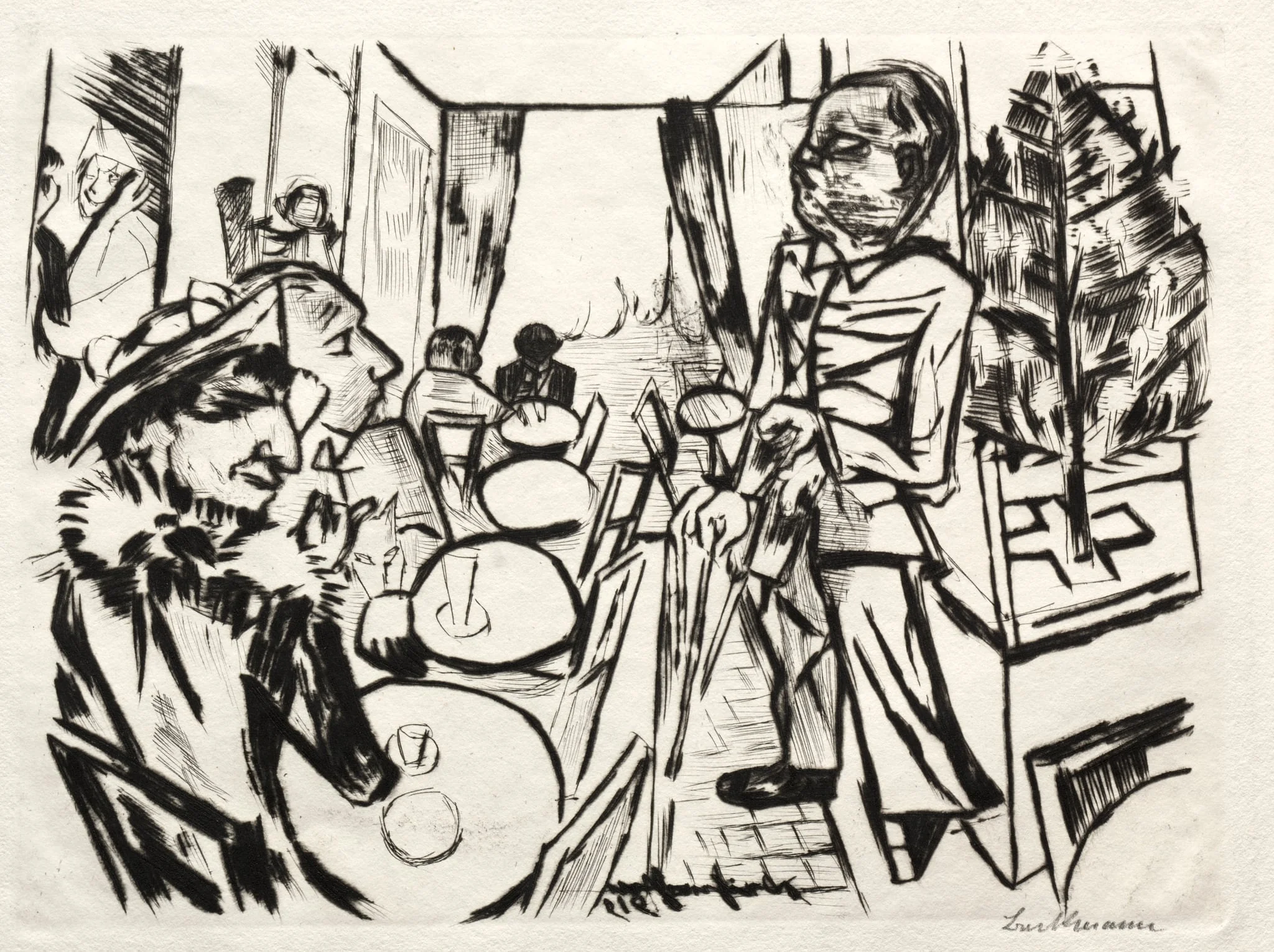 Christmas 1919, by Max Beckmann, 1919