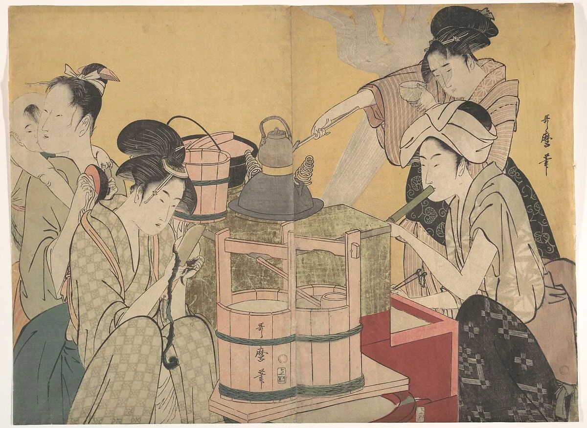 Untitled, by Kitagawa Utamaro, ink, 1794