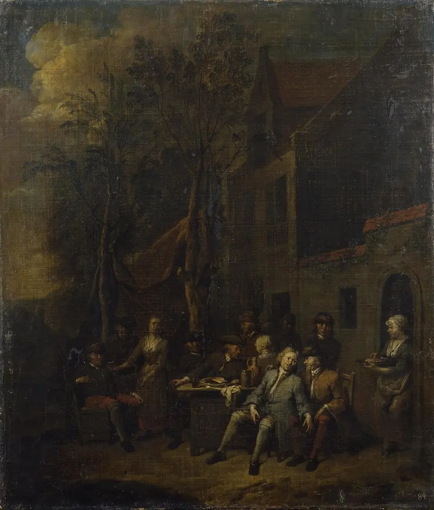 Scene by a Tavern