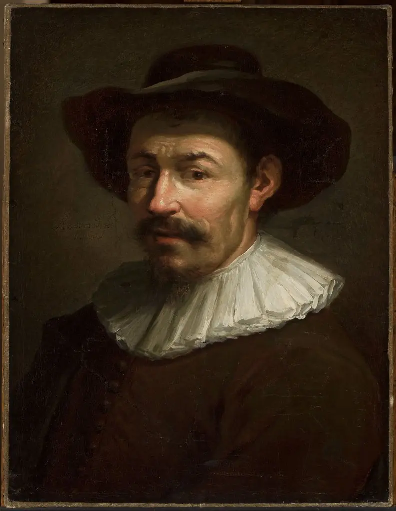 Portrait of a man in a white frill
