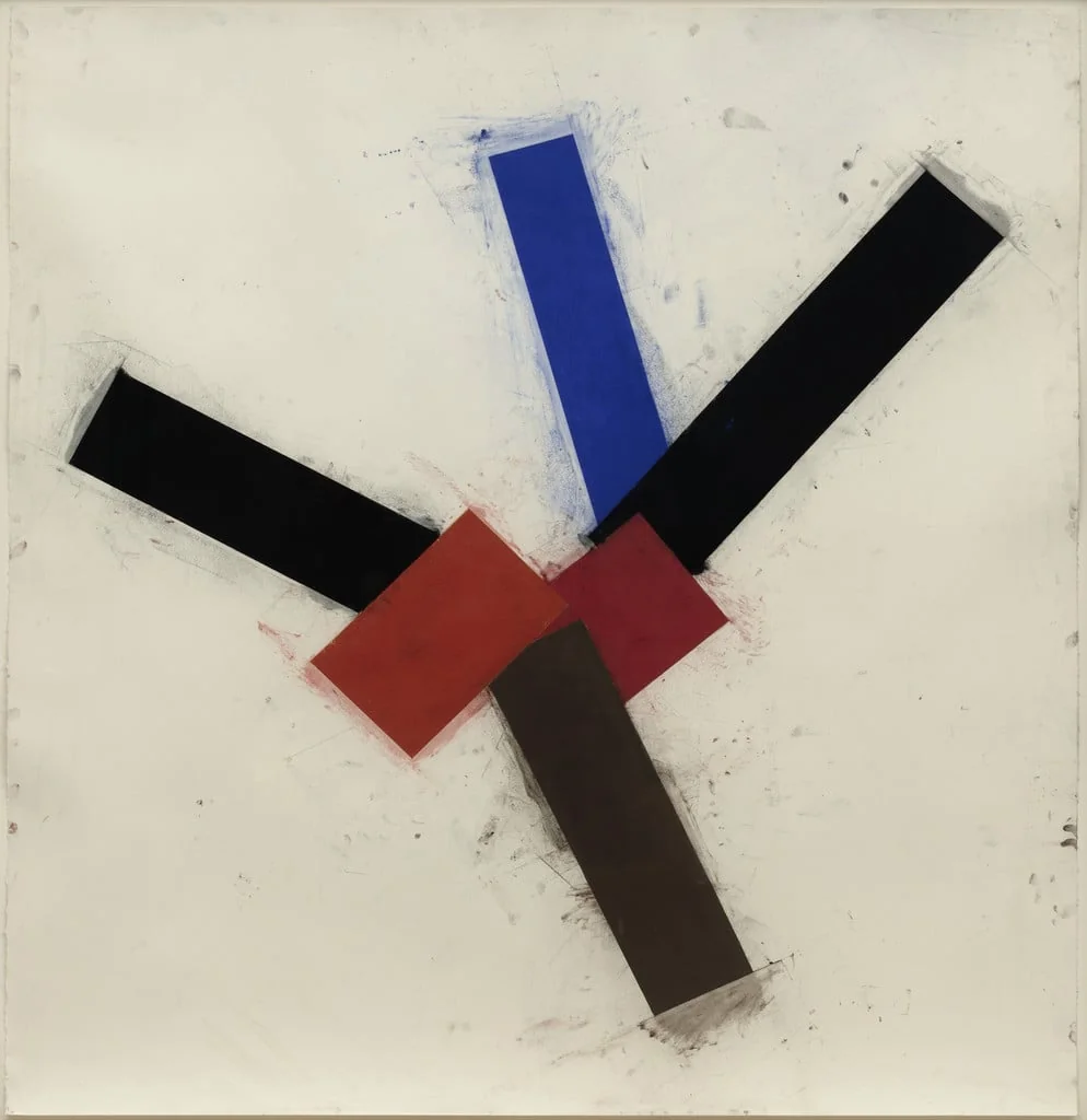 Untitled, by Joel Shapiro, pastel, 2001