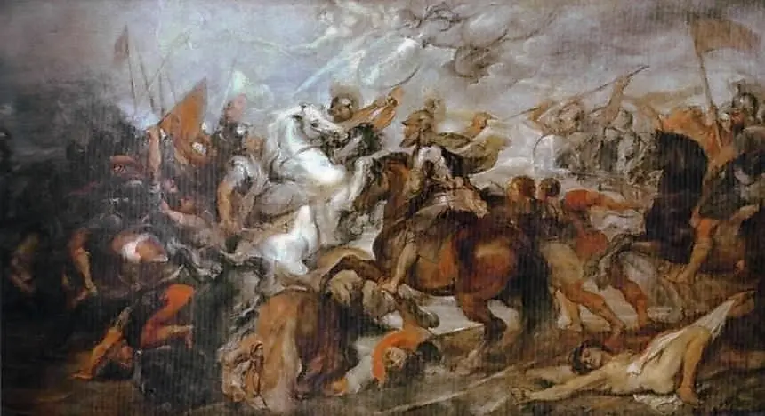 Henry IV at the Battle of Ivry, 14 March 1590