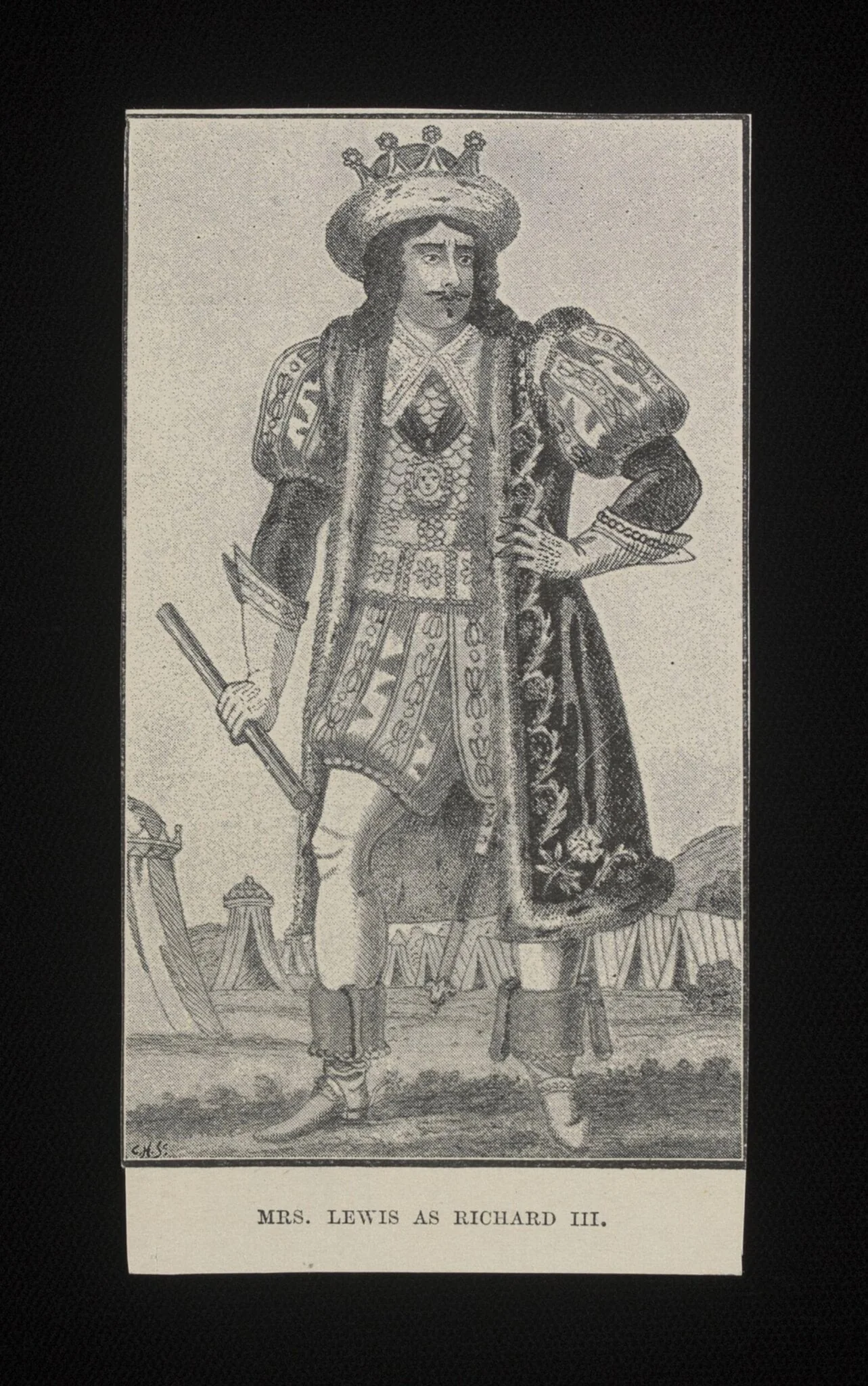 Mrs Lewis as Richard III, by Unknown, 1850