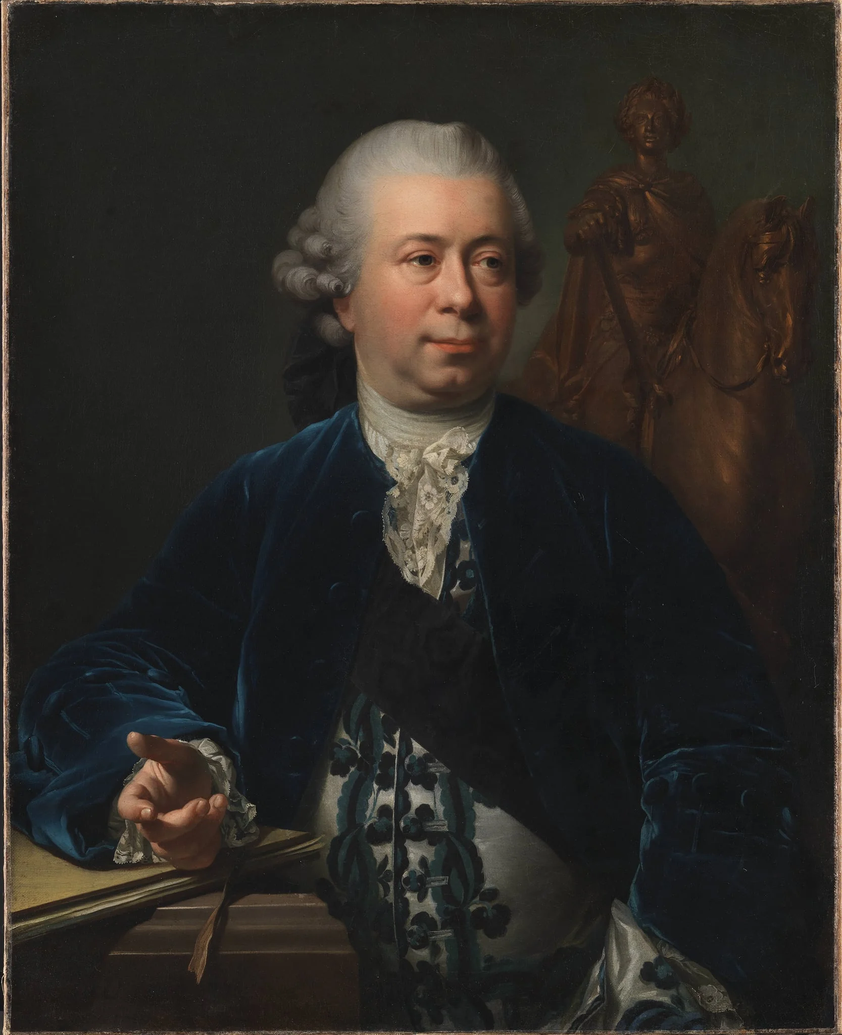 The Sculptor Jacques-François-Joseph Saly, by Unknown, 1772