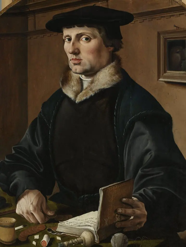 Portrait of (possibly) Pieter Gerritsz Bicker, pendant of (possibly) his wife Anna Codde