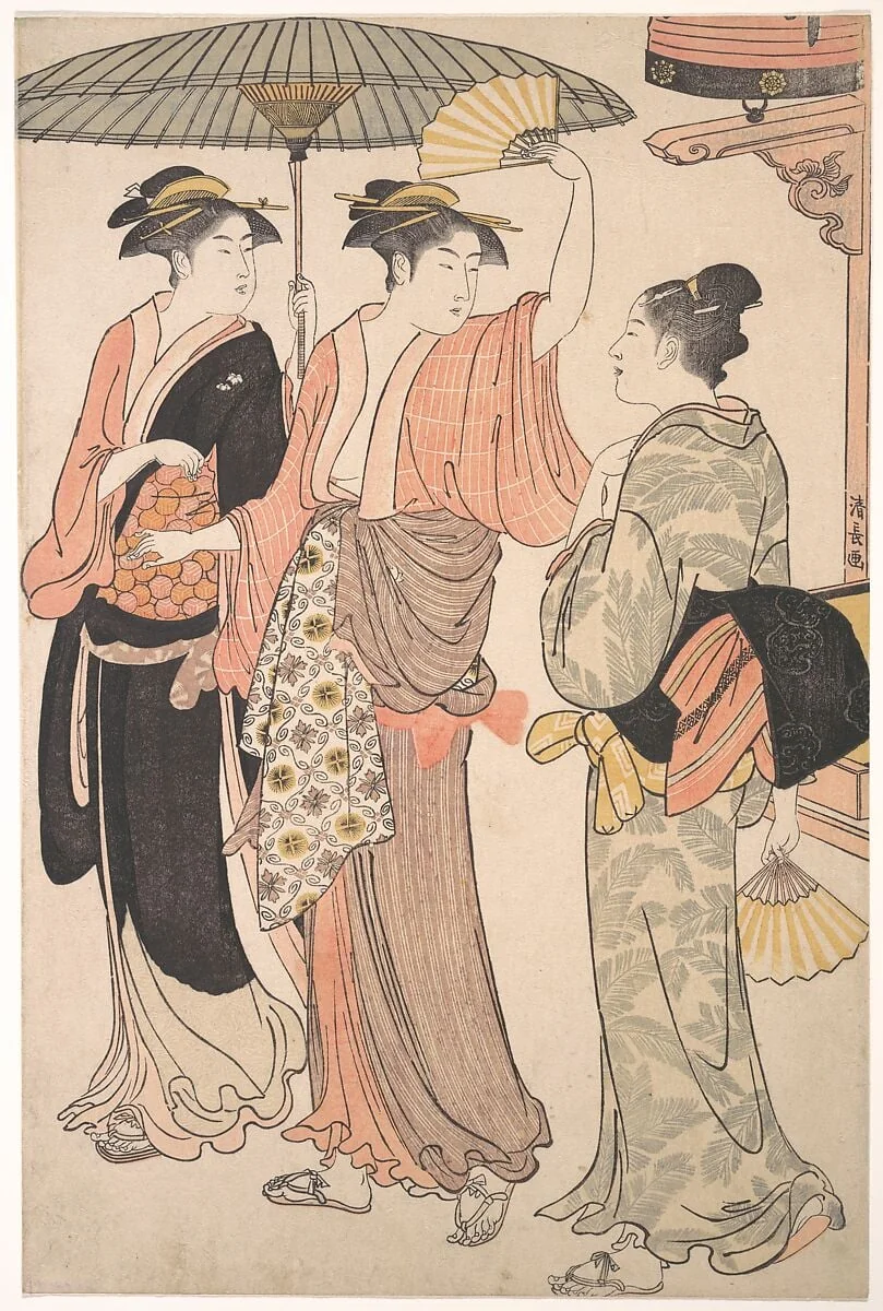 「美南見十二候」　五月 |The Fifth Month, from the series Twelve Months in the Southern Pleasure District (Minami jūni kō), by Torii Kiyonaga, ink, 1784