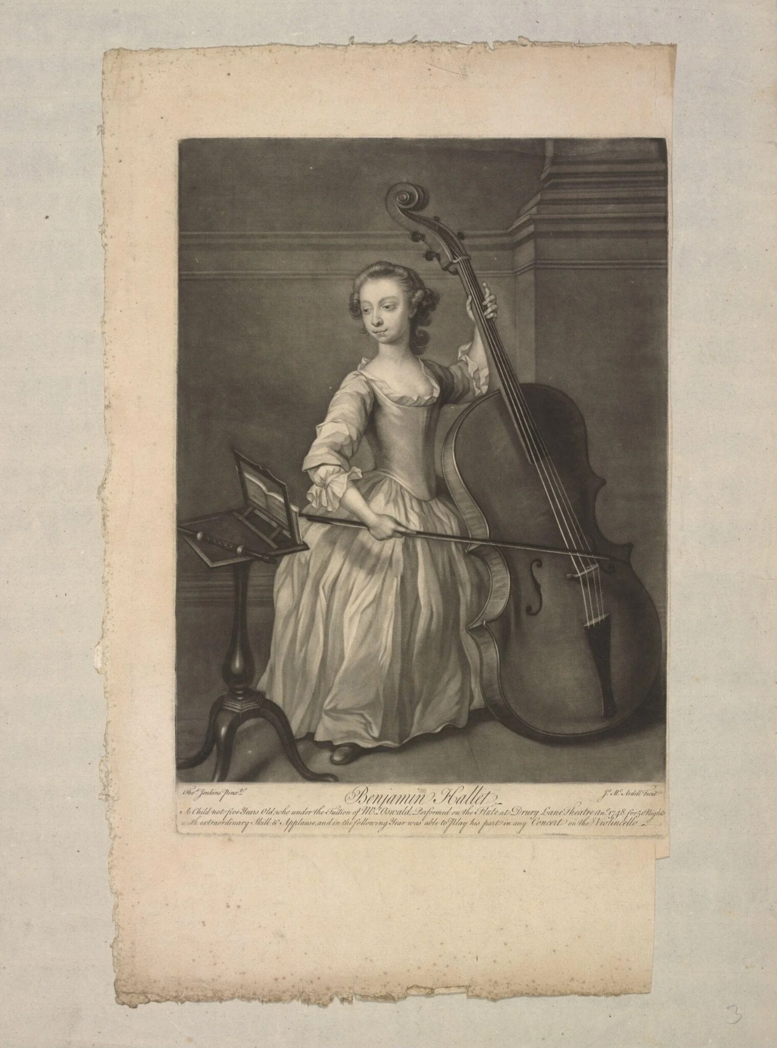 H Beard Print Collection, by J. McArdell, 1749