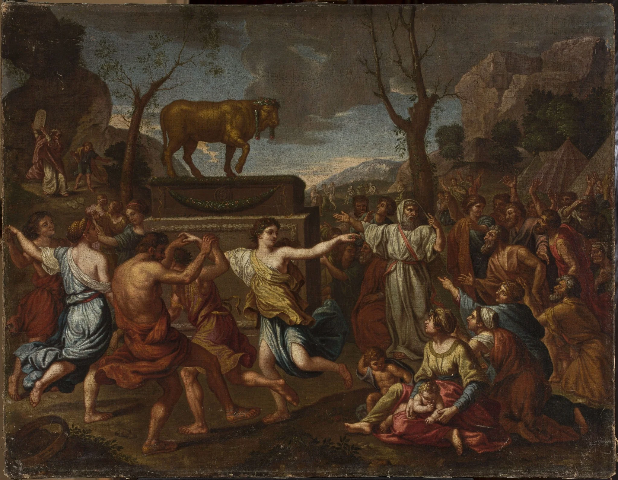 Adoration of the Golden Calf, by Unknown, oil