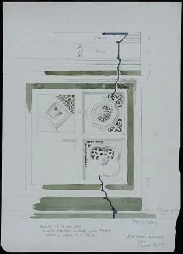 Details of marble inlay, Church of S. Miniato, Florence