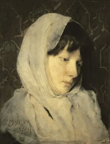 Head of a Girl in Kerchief