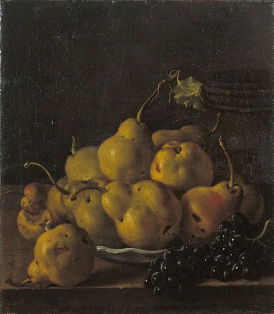 Still Life with Pears and Grapes
