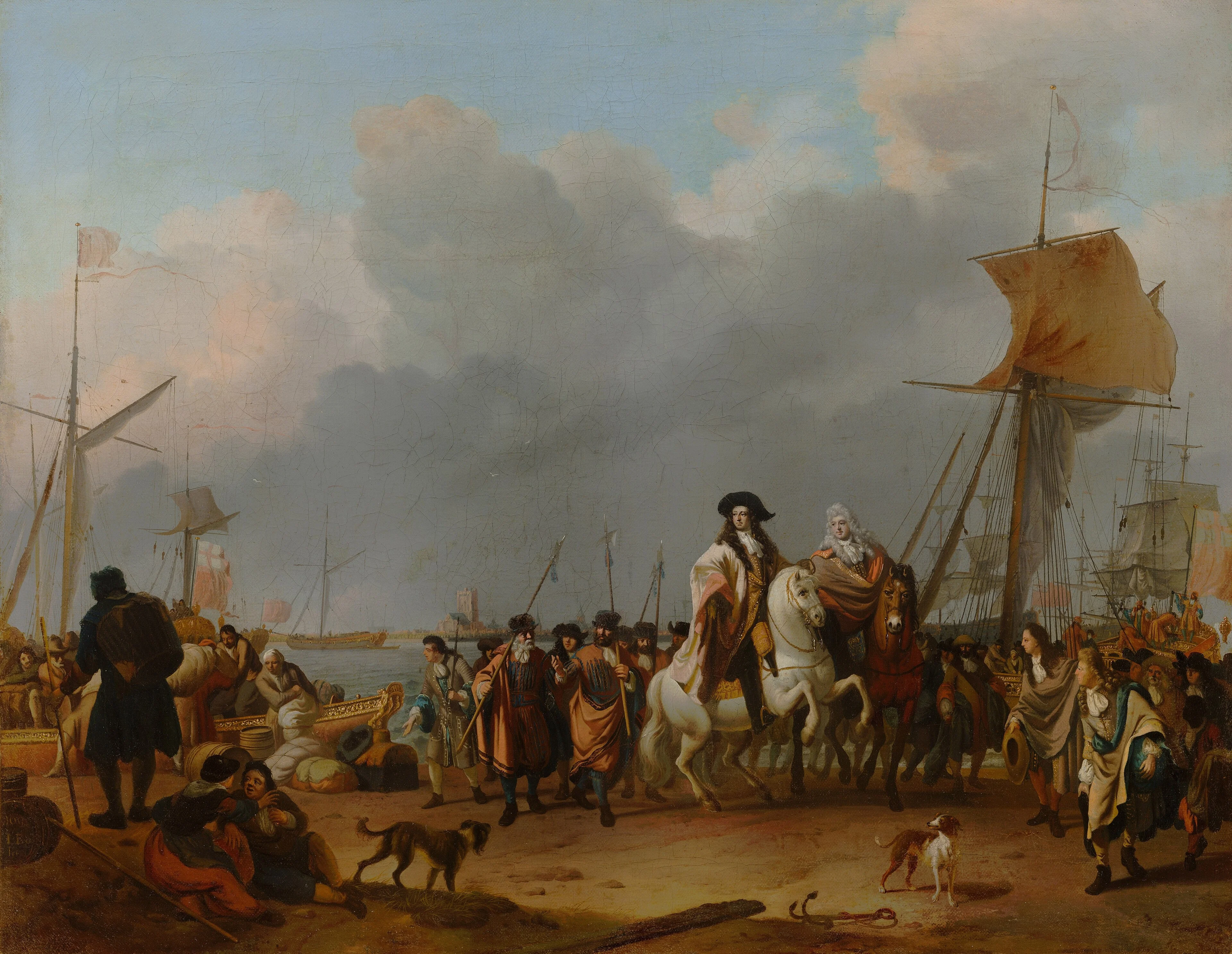 The arrival of King-Stadholder Willem III in the Oranjepolder, 31 January 1691
