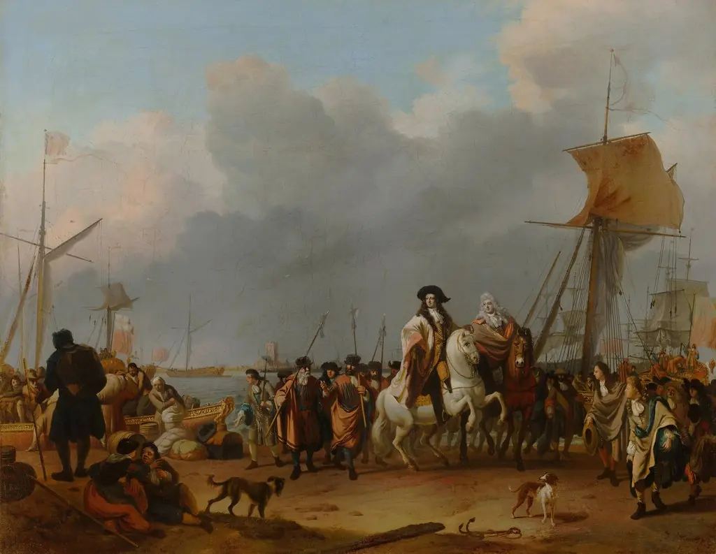 The arrival of King-Stadholder Willem III in the Oranjepolder, 31 January 1691