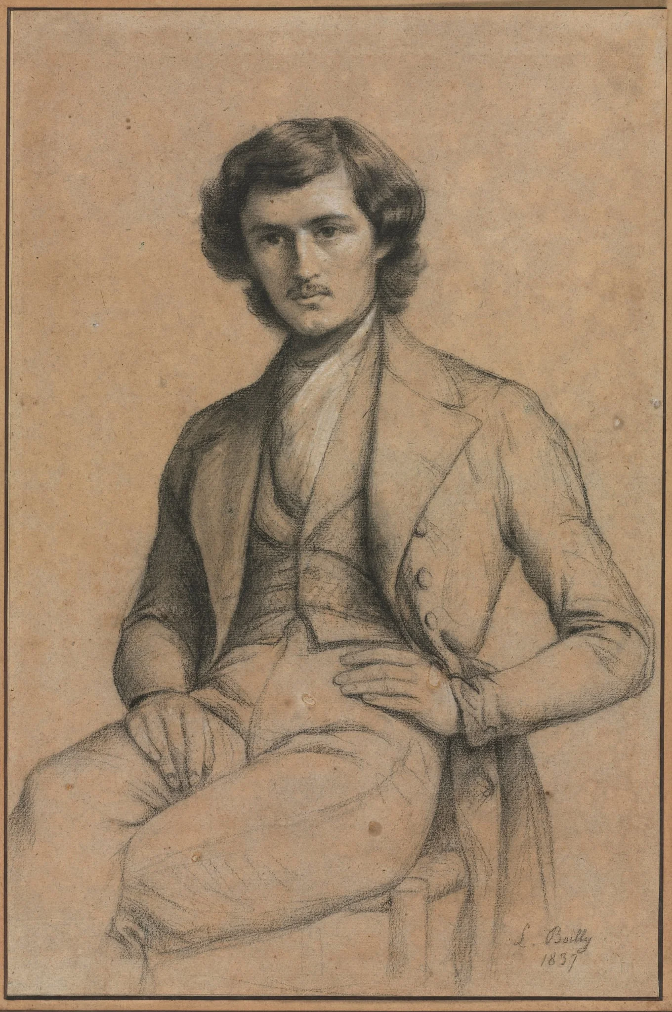 Portrait of a Young Man, by Louis-Léopold Boilly, 1837
