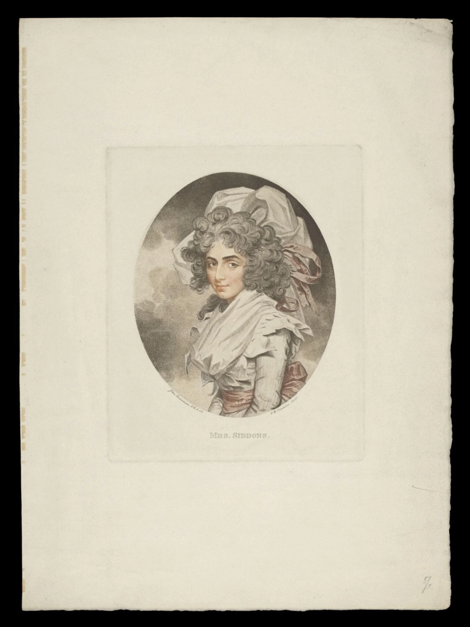 H Beard Print Collection, by John Downman, 1797