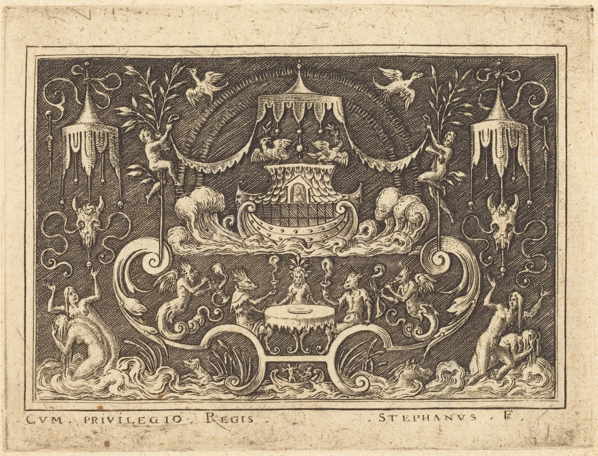 The Deluge, by Etienne Delaune, ink, 1551