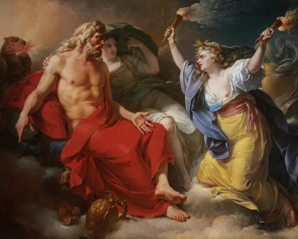 Ceres Begging for Jupiter's Thunderbolt after the Kidnapping of Her Daughter Proserpine