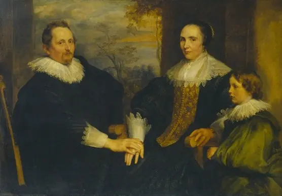 Sebastiaan Leerse with his wife and son